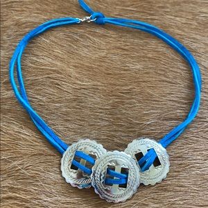 Handmade triple concho choker